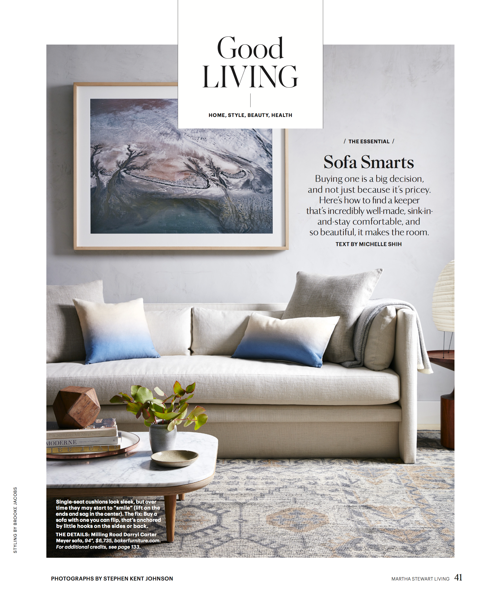 Martha Stewart Living Magazine Cope